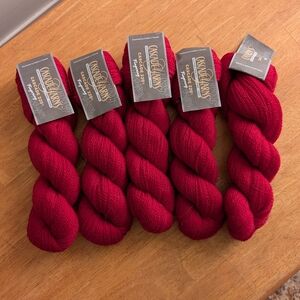 *Destash* Cascade Yarns 220 Fingering In Ruby (5 Skeins)